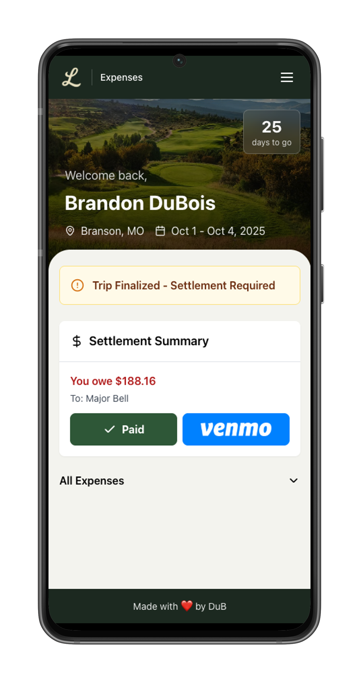 Loopers Participant Portal - Expenses & Payments